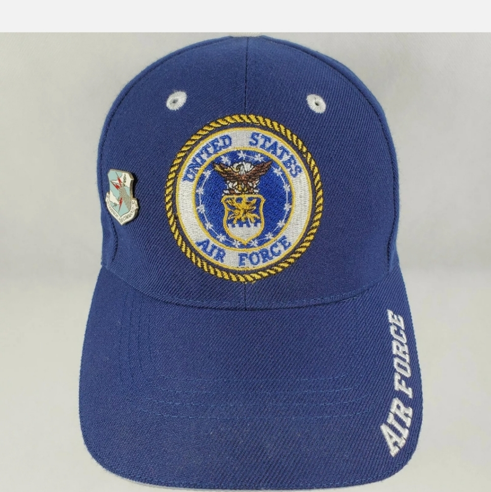 United State Air Force USAF Logo Baseball Hat Blue